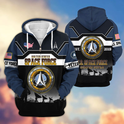 Premium US Veterans Zip Hoodie, Gifts For US Veterans, Gifts On Father's Day, Veterans Day.