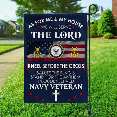 Premium Custom US Navy Flag, Gift For Navy Veteran, American Flag, Patriotic Flag, Garden Flag, House Flag, Best Gifts On Father's Day, Independence Day, Veterans Day.
