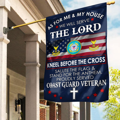 Premium Custom USCG Flag, Gifts For Coast Guard Veteran, American Flag, Patriotic Flag, Garden Flag, House Flag, Best Gifts On Father's Day, Independence Day, Veterans Day.