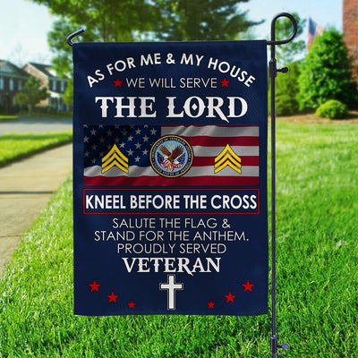 Premium Custom US Veteran Flag, Gifts For US Veteran, American Flag, Patriotic Flag, Garden Flag, House Flag, Best Gifts On Father's Day, Independence Day, Veterans Day.