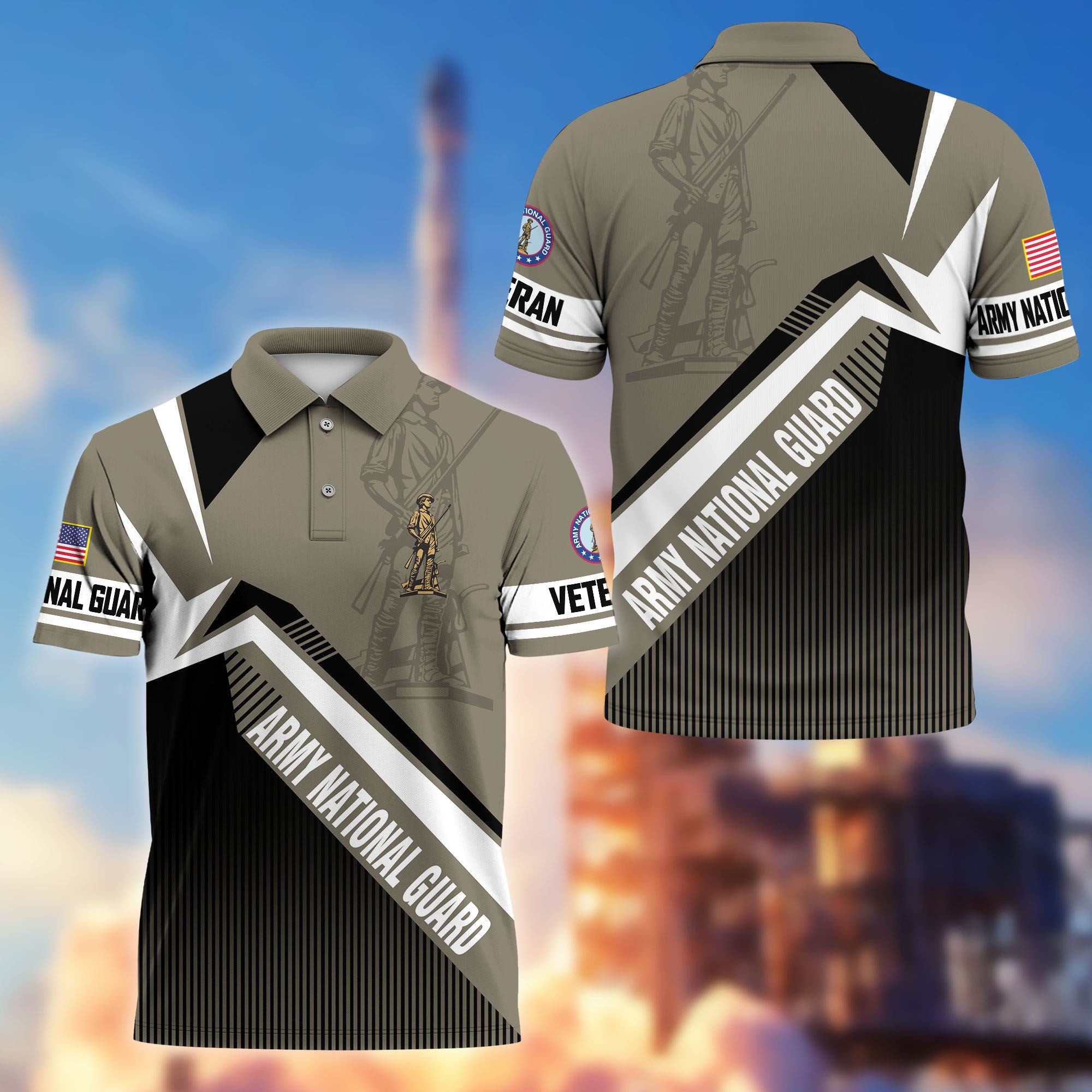 Premium US Veterans Polo Shirt, Gifts For US Veterans, Gifts On Father's Day, Veterans Day.