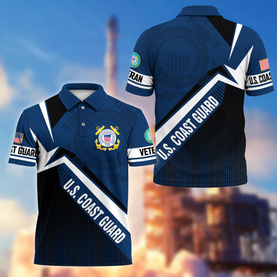 Premium US Veterans Polo Shirt, Gifts For US Veterans, Gifts On Father's Day, Veterans Day.