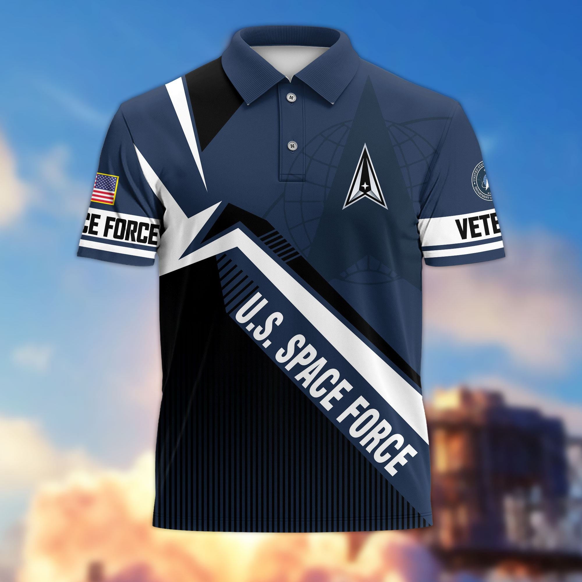 Premium US Veterans Polo Shirt, Gifts For US Veterans, Gifts On Father's Day, Veterans Day.