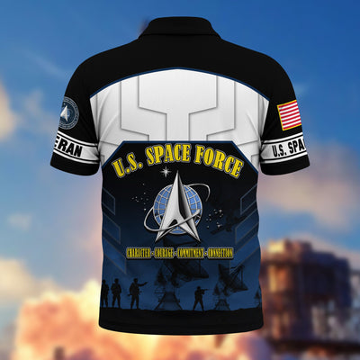 Premium US Veterans Polo Shirt, Gifts For US Veterans, Gifts On Father's Day, Veterans Day.