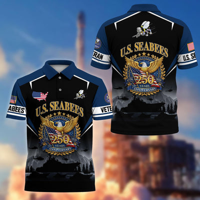 Premium America 250th Anniversary US Veteran Polo Shirt, Gifts for U.S. Veterans, Gifts for Independence Day, Veterans Day