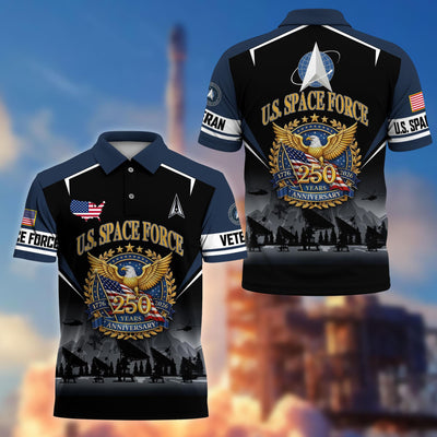 Premium America 250th Anniversary US Veteran Polo Shirt, Gifts for U.S. Veterans, Gifts for Independence Day, Veterans Day