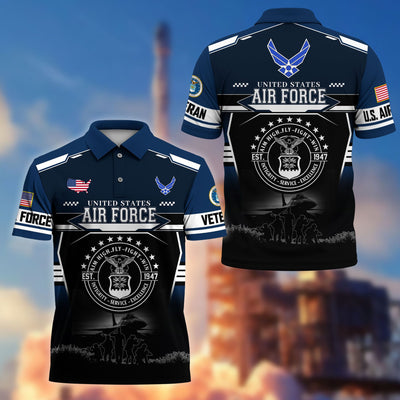 Premium US Veterans Polo Shirt, Gifts For US Veterans, Gifts For Father's Day, Veterans Day.