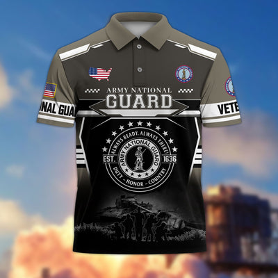 Premium US Veterans Polo Shirt, Gifts For US Veterans, Gifts For Father's Day, Veterans Day.