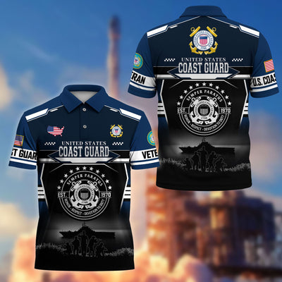 Premium US Veterans Polo Shirt, Gifts For US Veterans, Gifts For Father's Day, Veterans Day.