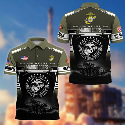 Premium US Veterans Polo Shirt, Gifts For US Veterans, Gifts For Father's Day, Veterans Day.