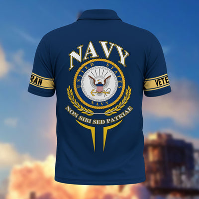 Premium US Veterans Custom Polo Shirt, Gifts For US Veterans, Gifts For Father's Day, Veterans Day.