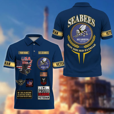 Premium US Veterans Custom Polo Shirt, Gifts For US Veterans, Gifts For Father's Day, Veterans Day.