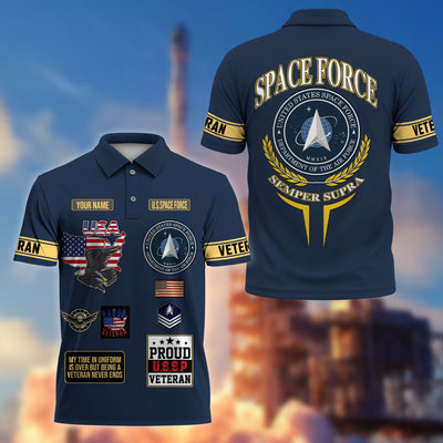 Premium US Veterans Custom Polo Shirt, Gifts For US Veterans, Gifts For Father's Day, Veterans Day.
