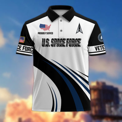 Premium US Veterans Polo Shirt, Gifts For US Veterans, Gifts On Father's Day, Veterans Day.
