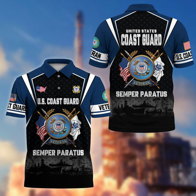 Premium US Veterans Polo Shirt, Gifts For US Veterans, Gifts On Father's Day, Veterans Day.