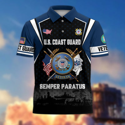 Premium US Veterans Polo Shirt, Gifts For US Veterans, Gifts On Father's Day, Veterans Day.