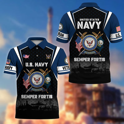 Premium US Veterans Polo Shirt, Gifts For US Veterans, Gifts On Father's Day, Veterans Day.