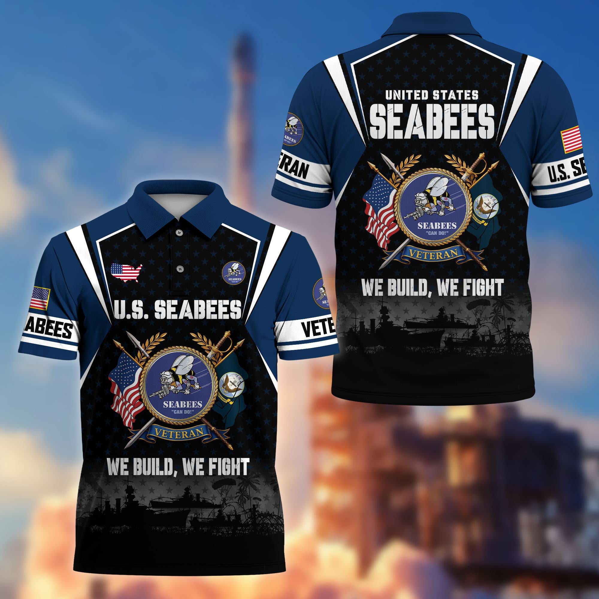 Premium US Veterans Polo Shirt, Gifts For US Veterans, Gifts On Father's Day, Veterans Day.