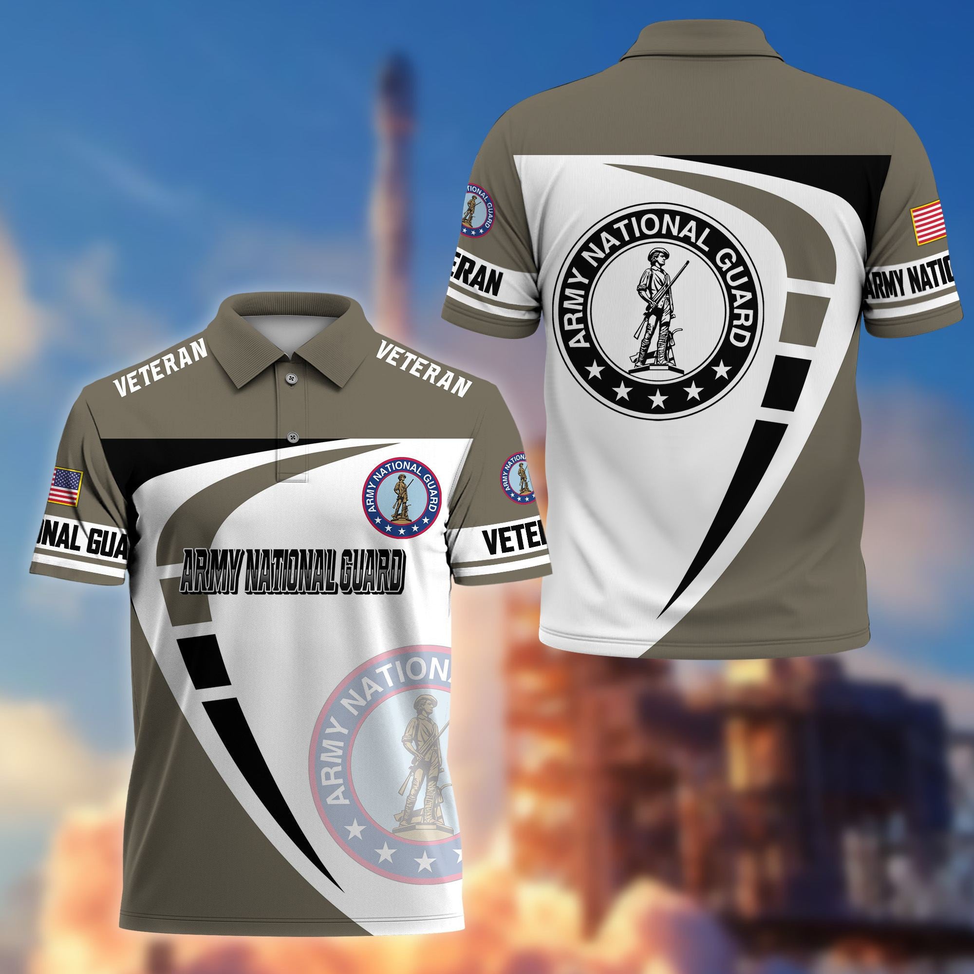 Premium US Veterans Polo Shirt, Gifts For US Veterans, Gifts On Father's Day, Veterans Day.