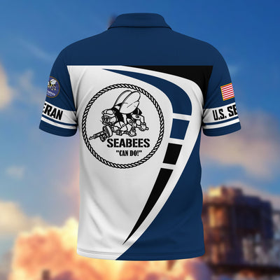 Premium US Veterans Polo Shirt, Gifts For US Veterans, Gifts On Father's Day, Veterans Day.