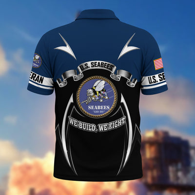 Premium US Veterans Polo Shirt, Gifts For US Veterans, Gifts On Father's Day, Veterans Day.