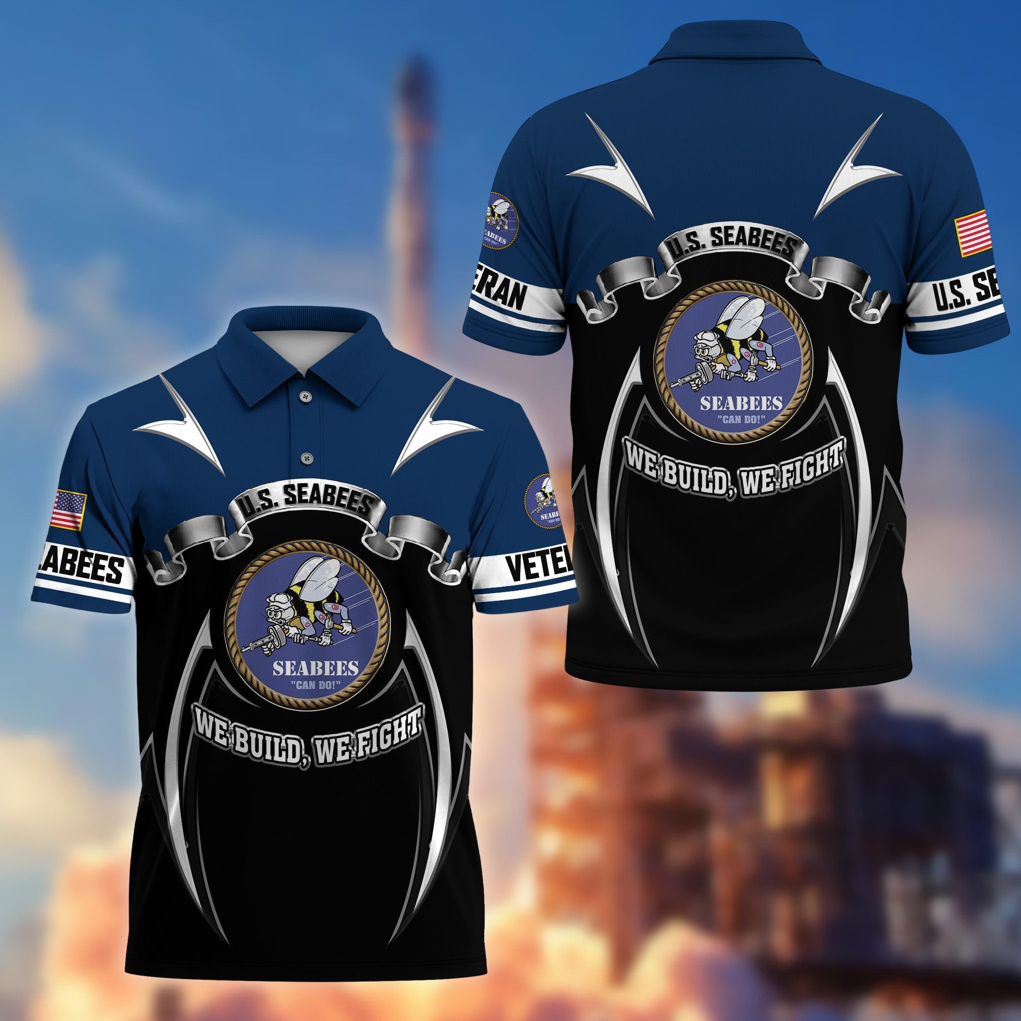 Premium US Veterans Polo Shirt, Gifts For US Veterans, Gifts On Father's Day, Veterans Day.