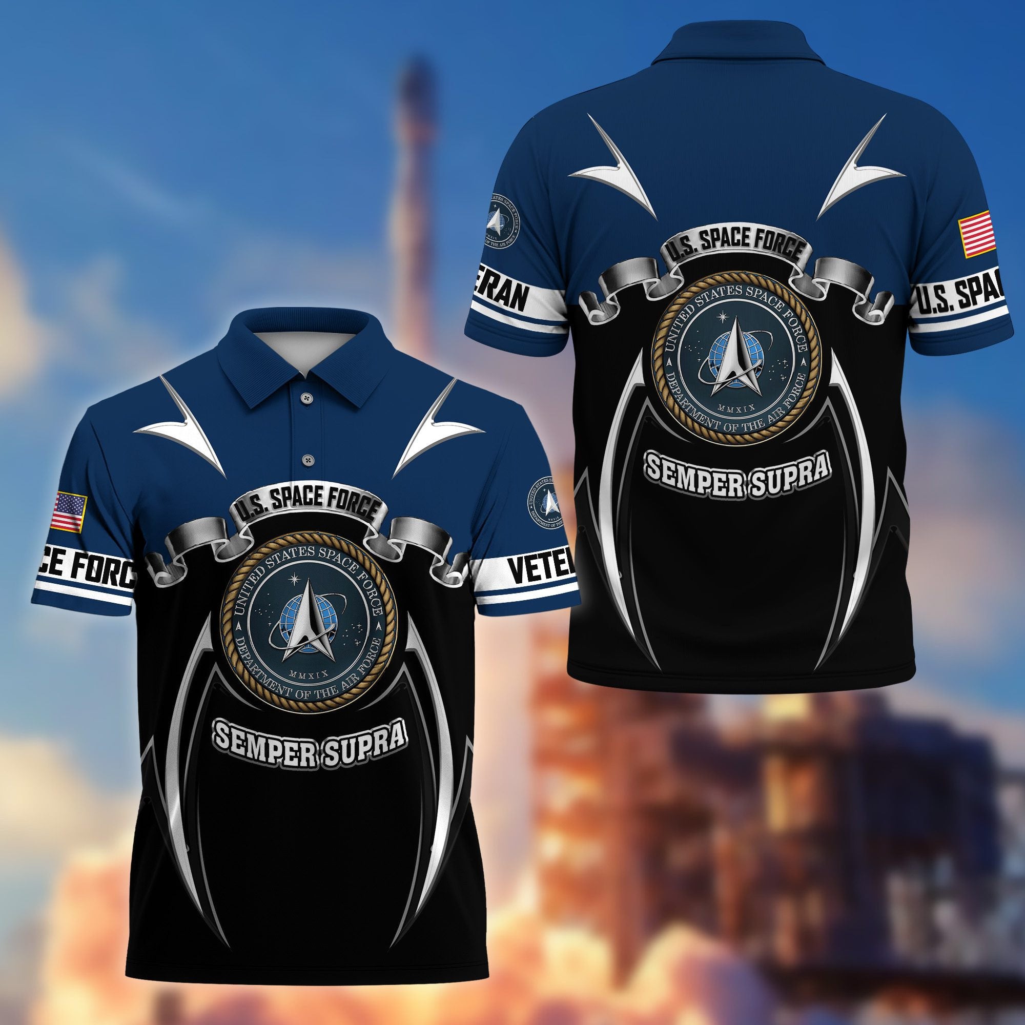 Premium US Veterans Polo Shirt, Gifts For US Veterans, Gifts On Father's Day, Veterans Day.