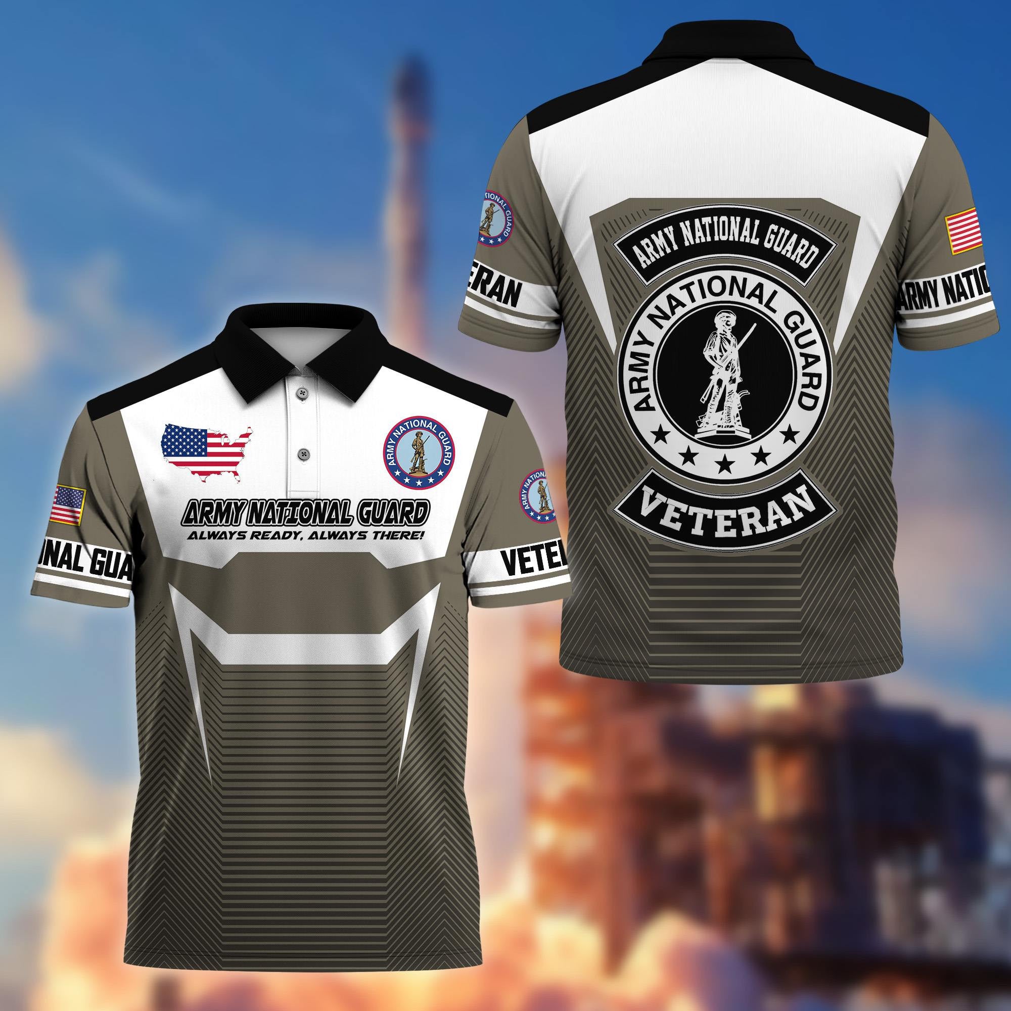 Premium US Veterans Polo Shirt, Gifts For US Veterans, Gifts On Father's Day, Veterans Day.