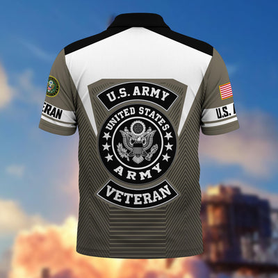 Premium US Veterans Polo Shirt, Gifts For US Veterans, Gifts On Father's Day, Veterans Day.