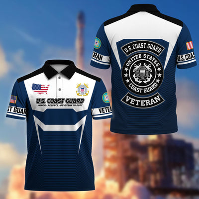 Premium US Veterans Polo Shirt, Gifts For US Veterans, Gifts On Father's Day, Veterans Day.