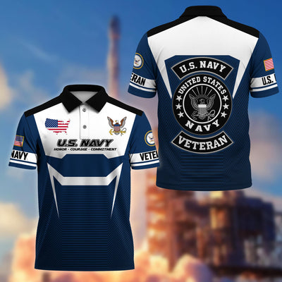 Premium US Veterans Polo Shirt, Gifts For US Veterans, Gifts On Father's Day, Veterans Day.