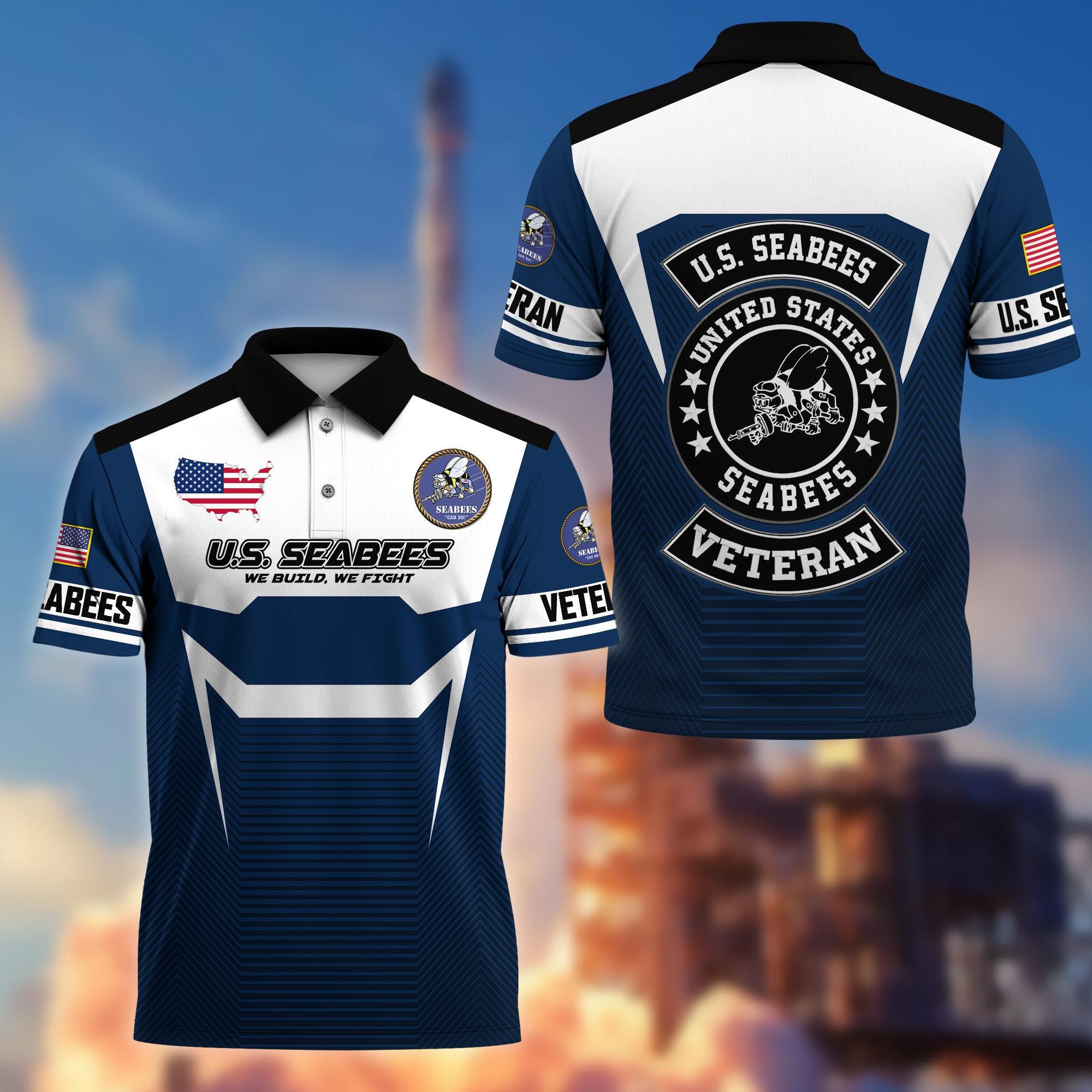 Premium US Veterans Polo Shirt, Gifts For US Veterans, Gifts On Father's Day, Veterans Day.