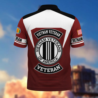Premium US Veterans Polo Shirt, Gifts For US Veterans, Gifts On Father's Day, Veterans Day.