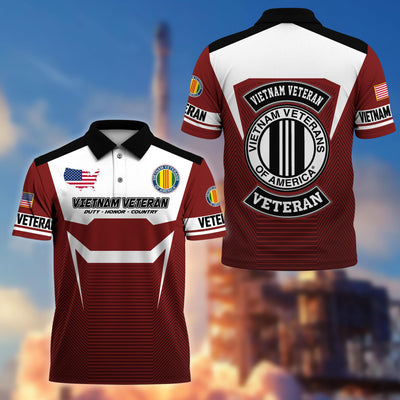 Premium US Veterans Polo Shirt, Gifts For US Veterans, Gifts On Father's Day, Veterans Day.