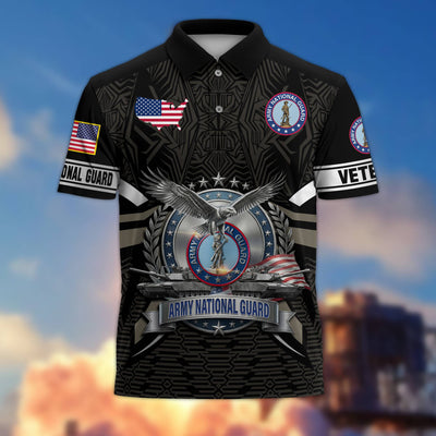 Premium US Veterans Polo Shirt, Gifts For US Veterans, Gifts On Father's Day, Veterans Day.