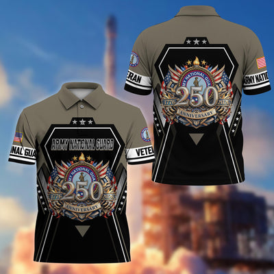 Premium America 250th Anniversary US Veteran Polo Shirt, Gifts For U.S. Veterans, Gifts For Independence Day, Veterans Day