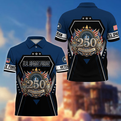 Premium America 250th Anniversary US Veteran Polo Shirt, Gifts For U.S. Veterans, Gifts For Independence Day, Veterans Day