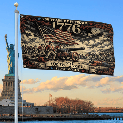 Premium America 250th Anniversary Grommet Flag, America 250th Flag, America 250th Birthday, Best Gifts On Independence Day, Veterans Day.
