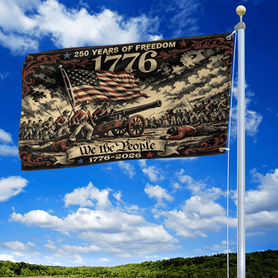 Premium America 250th Anniversary Grommet Flag, America 250th Flag, America 250th Birthday, Best Gifts On Independence Day, Veterans Day.