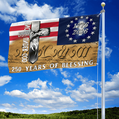 Premium America 250th Anniversary Grommet Flag, America 250th Flag, America 250th Birthday, Best Gifts On Independence Day, Veterans Day.