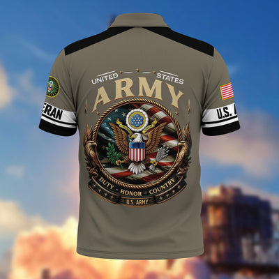 Premium America 250th Anniversary US Veteran Polo Shirt, Gifts for U.S. Veterans, Gifts for Independence Day, Veterans Day