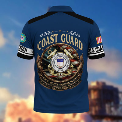 Premium America 250th Anniversary US Veteran Polo Shirt, Gifts for U.S. Veterans, Gifts for Independence Day, Veterans Day