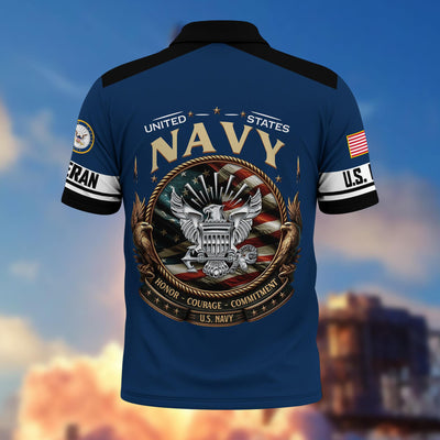 Premium America 250th Anniversary US Veteran Polo Shirt, Gifts for U.S. Veterans, Gifts for Independence Day, Veterans Day