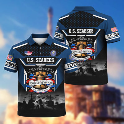 Premium America 250th Anniversary US Veteran Polo Shirt, Gifts for U.S. Veterans, Gifts for Independence Day, Veterans Day