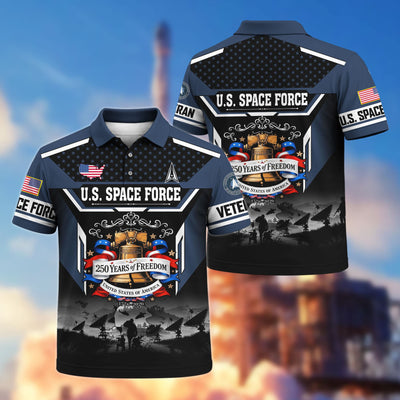 Premium America 250th Anniversary US Veteran Polo Shirt, Gifts for U.S. Veterans, Gifts for Independence Day, Veterans Day