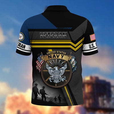 Premium US Veterans Polo Shirt, Gifts For US Veterans, Gifts On Father's Day, Veterans Day.
