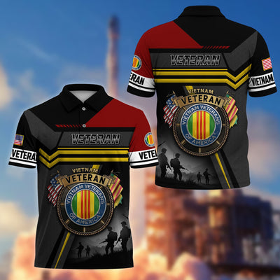 Premium US Veterans Polo Shirt, Gifts For US Veterans, Gifts On Father's Day, Veterans Day.