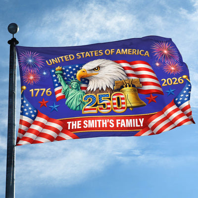 Premium America 250th Anniversary Grommet Flag, America 250th Flag, America 250th Birthday, Best Gifts For Independence Day, Veterans Day.