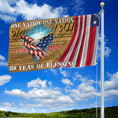 Premium America 250th Anniversary Grommet Flag, America 250th Flag, America 250th Birthday, Best Gifts On Independence Day, Veterans Day.