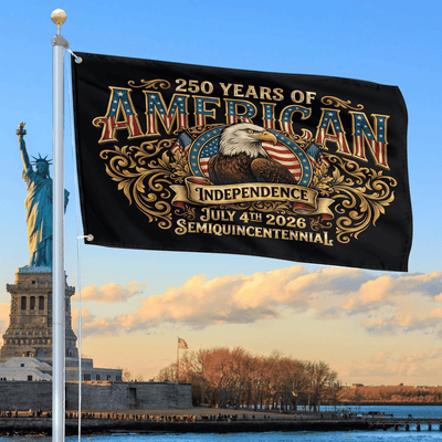 Premium America 250th Anniversary Grommet Flag, America 250th Flag, America 250th Birthday, Best Gifts On Independence Day, Veterans Day.